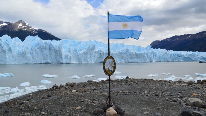 Frente del glaciar Perito Moreno visto desde las pasarelas del Parque Nacional Los Glaciares.
