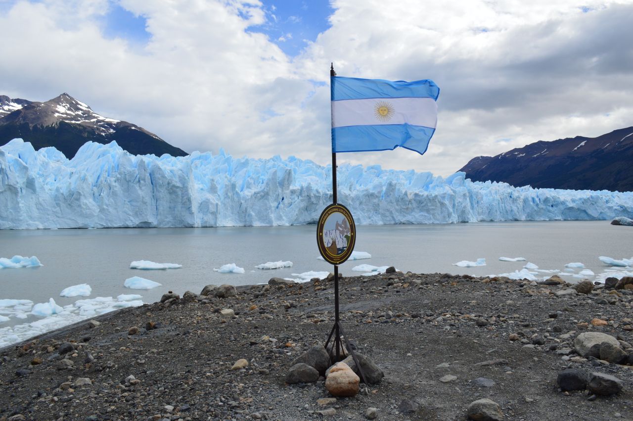 Frente del glaciar Perito Moreno visto desde las pasarelas del Parque Nacional Los Glaciares.